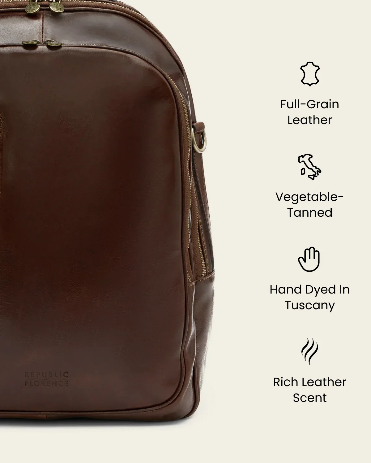 Belfast Terra - Leather Backpack - Image 8