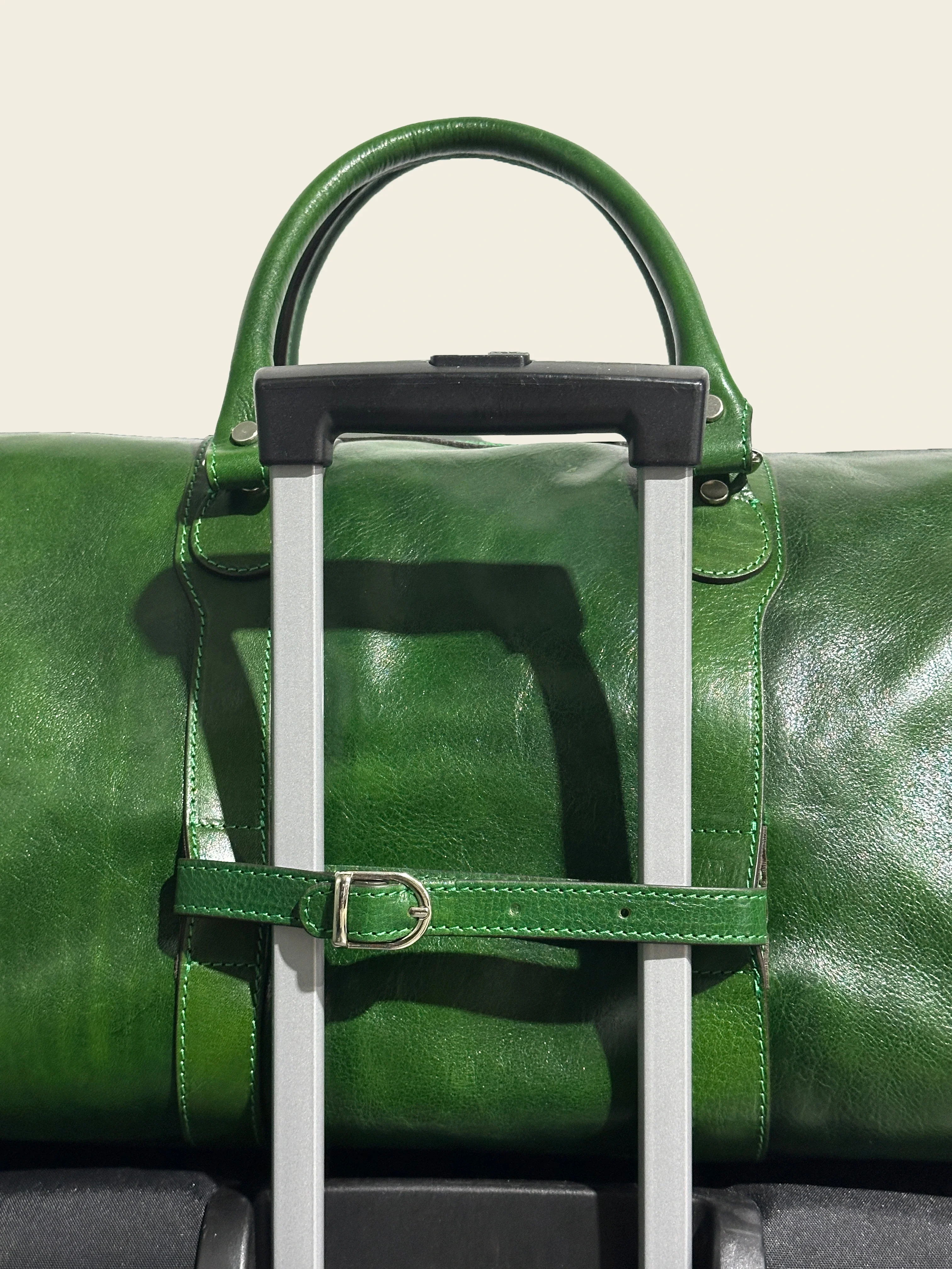 Beltrami Forest - Leather Weekender Bag - Image 4