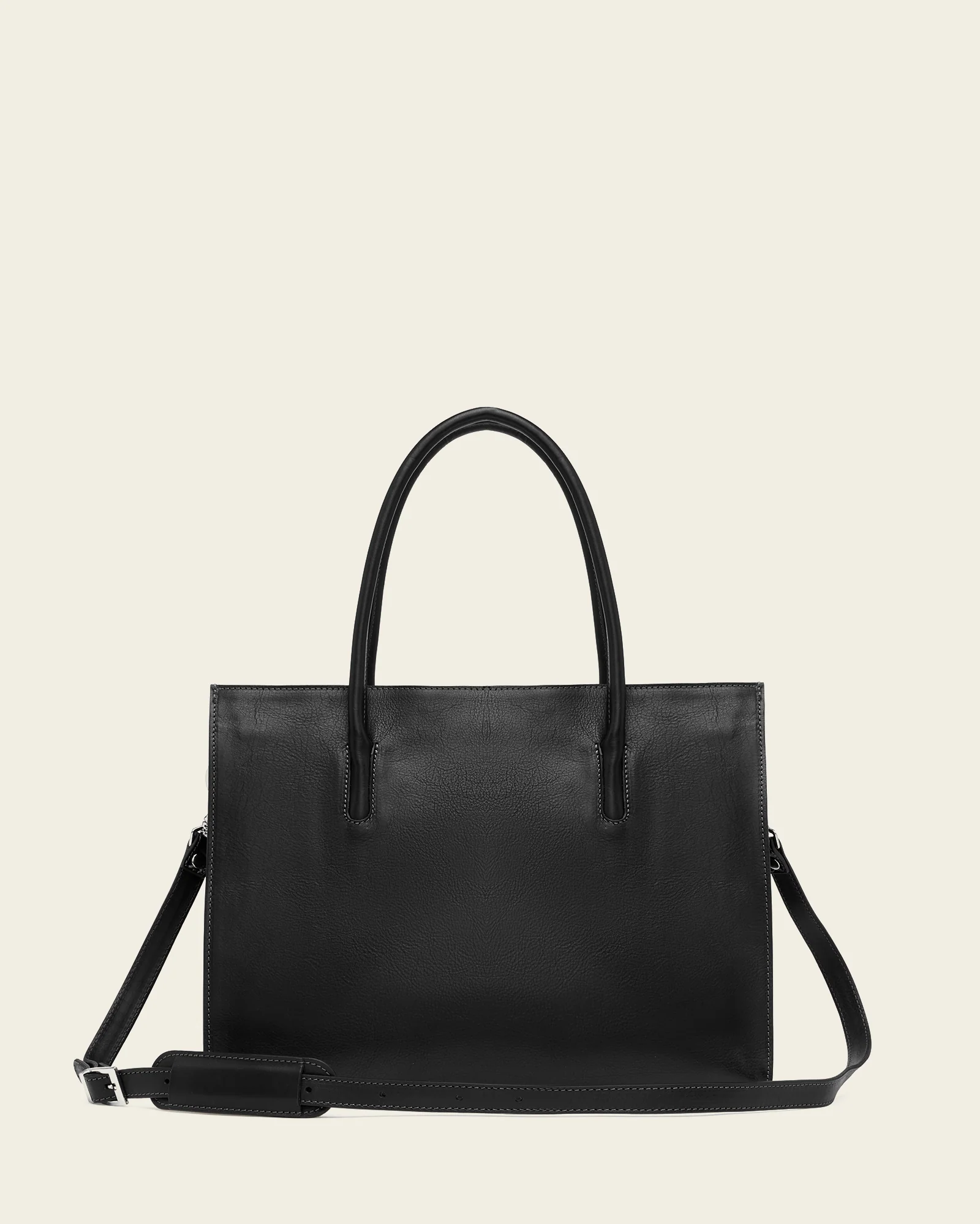 Donatella Matte Black Tote Bag - Image 6