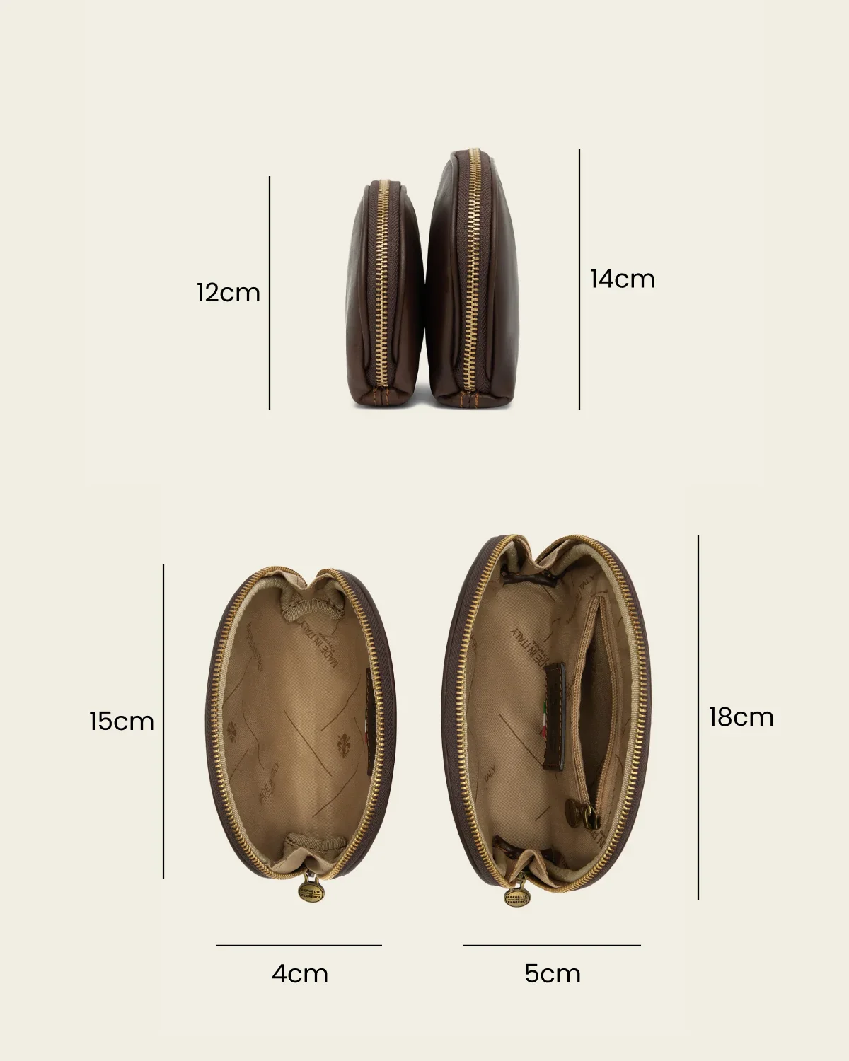 Duo Espresso - Leather Pouch Set - Image 8