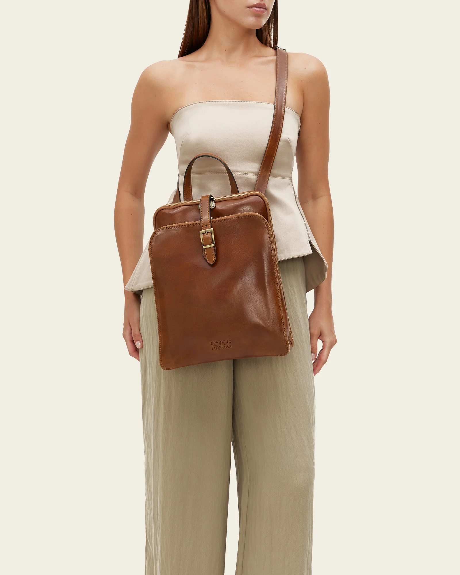 Emma Honey - 3-in-1 Convertible Leather Backpack - Image 10