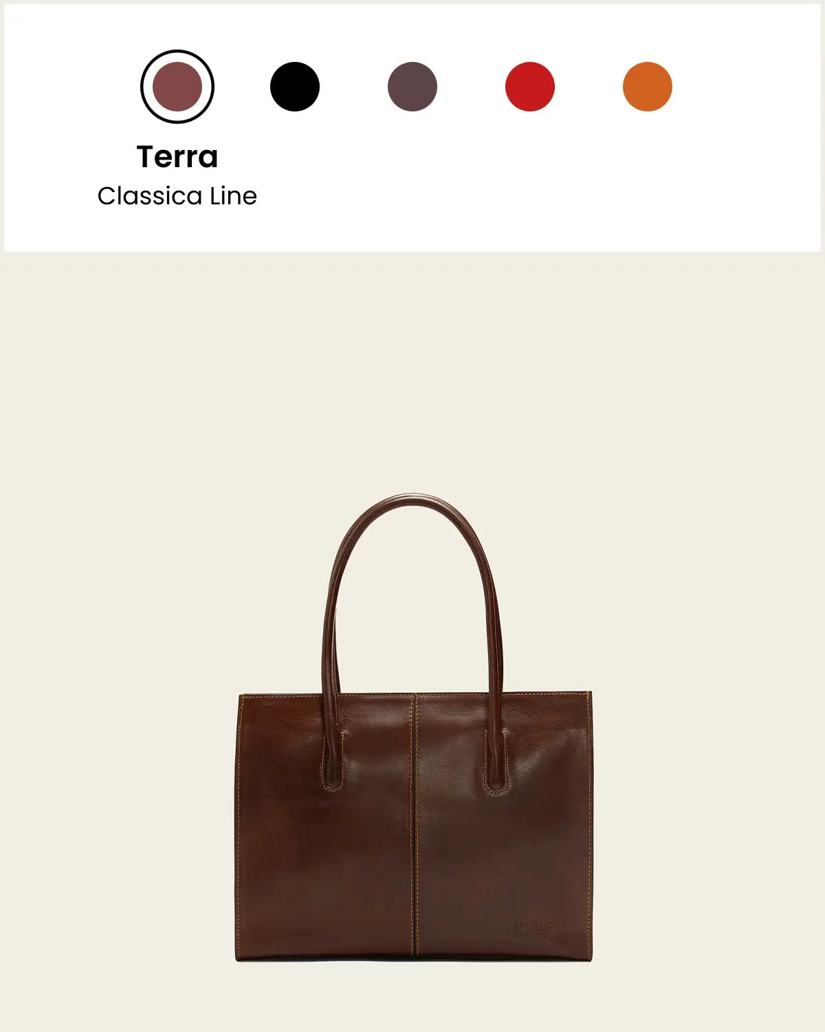 Florence Moro - Leather Work Tote - Image 10