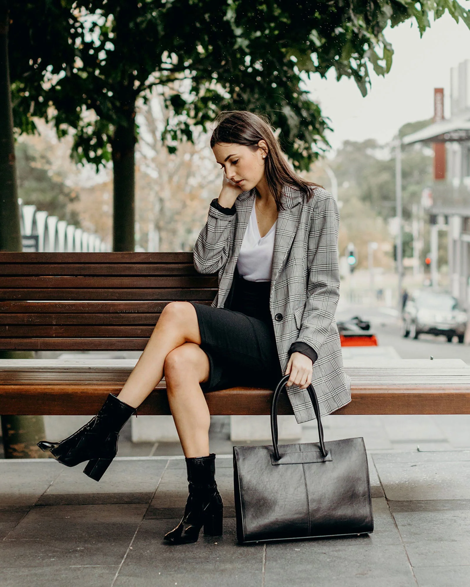 Florence Moro - Leather Work Tote - Image 12