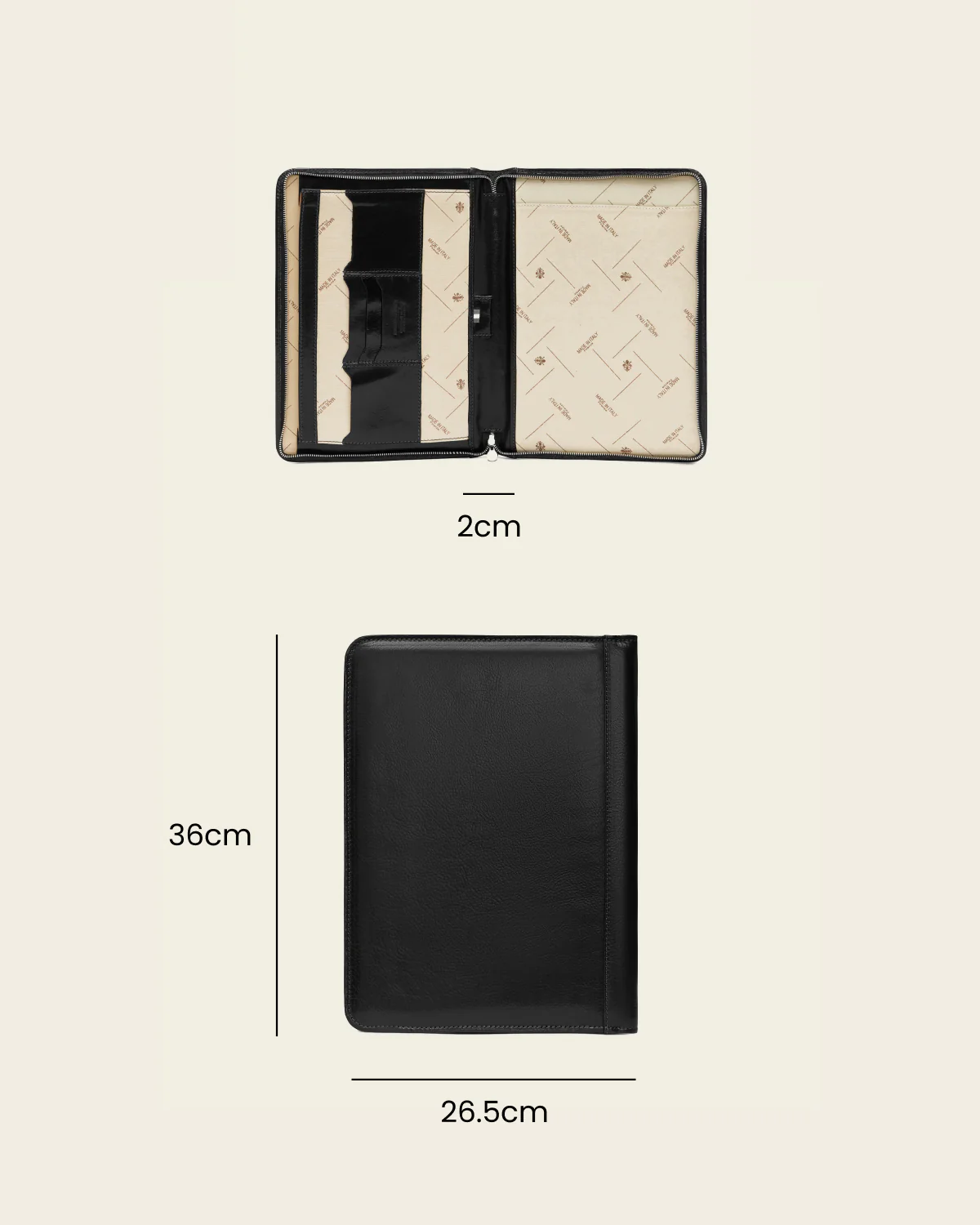 Folio Jet - Slim Zip Leather Compendium - Image 7