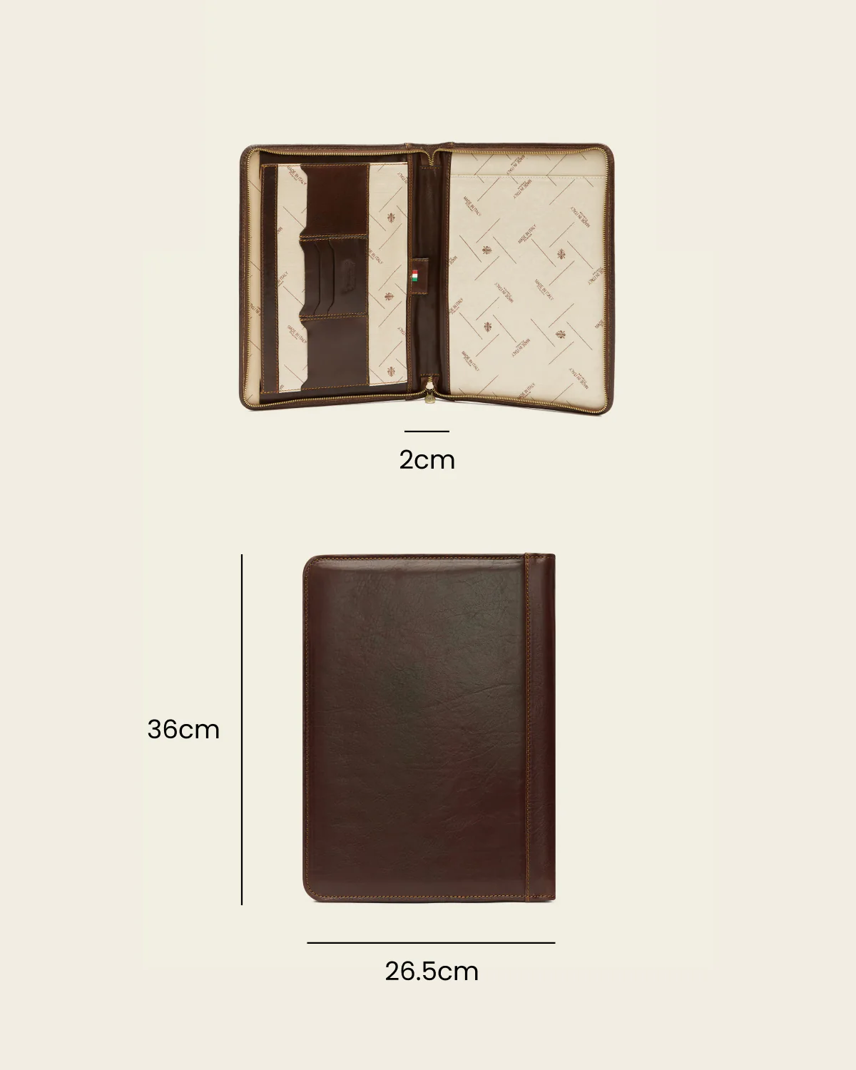 Folio Terra - Slim Zip Leather Compendium - Image 7