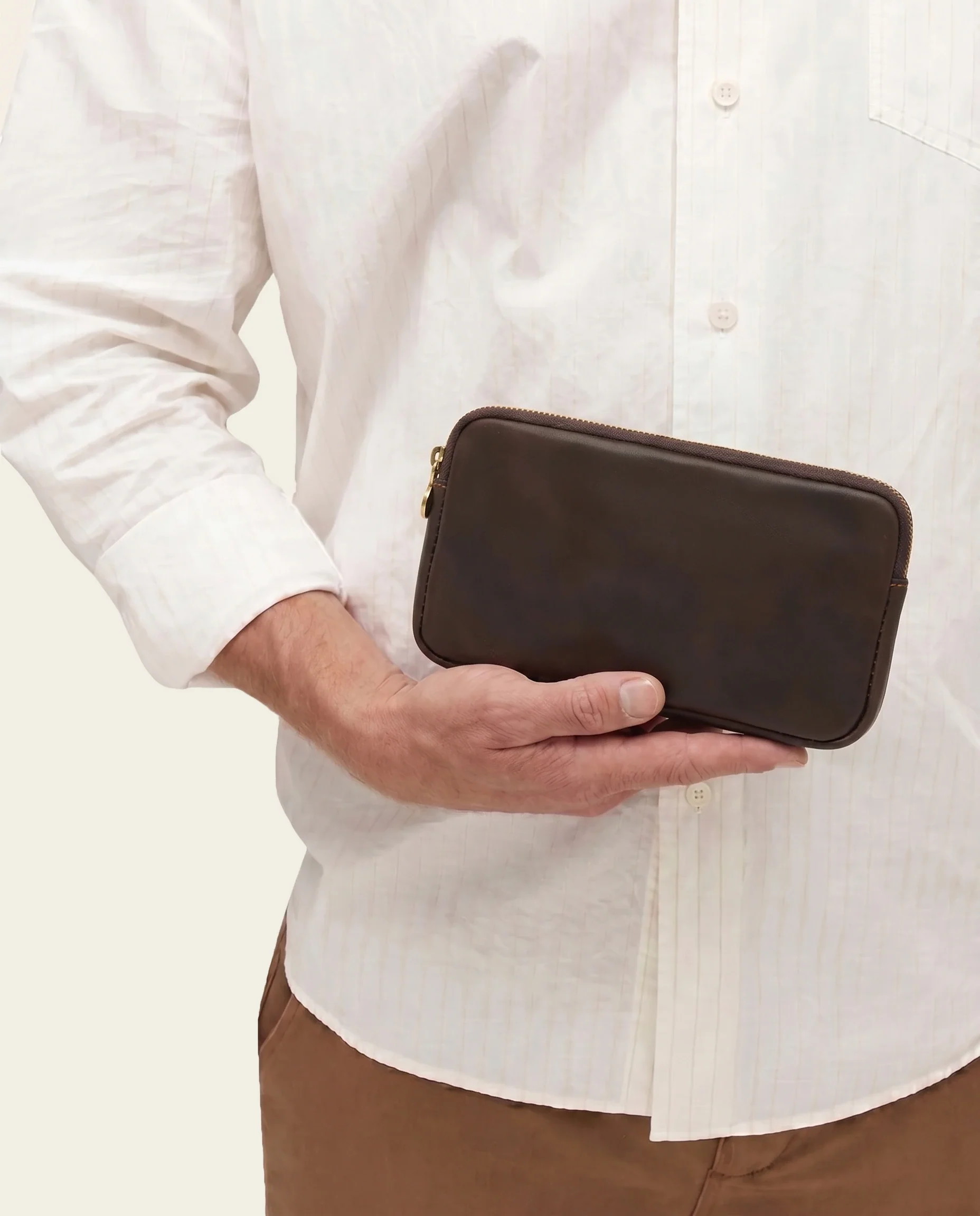 Forma5 Espresso - Leather Zip Organiser - Image 3