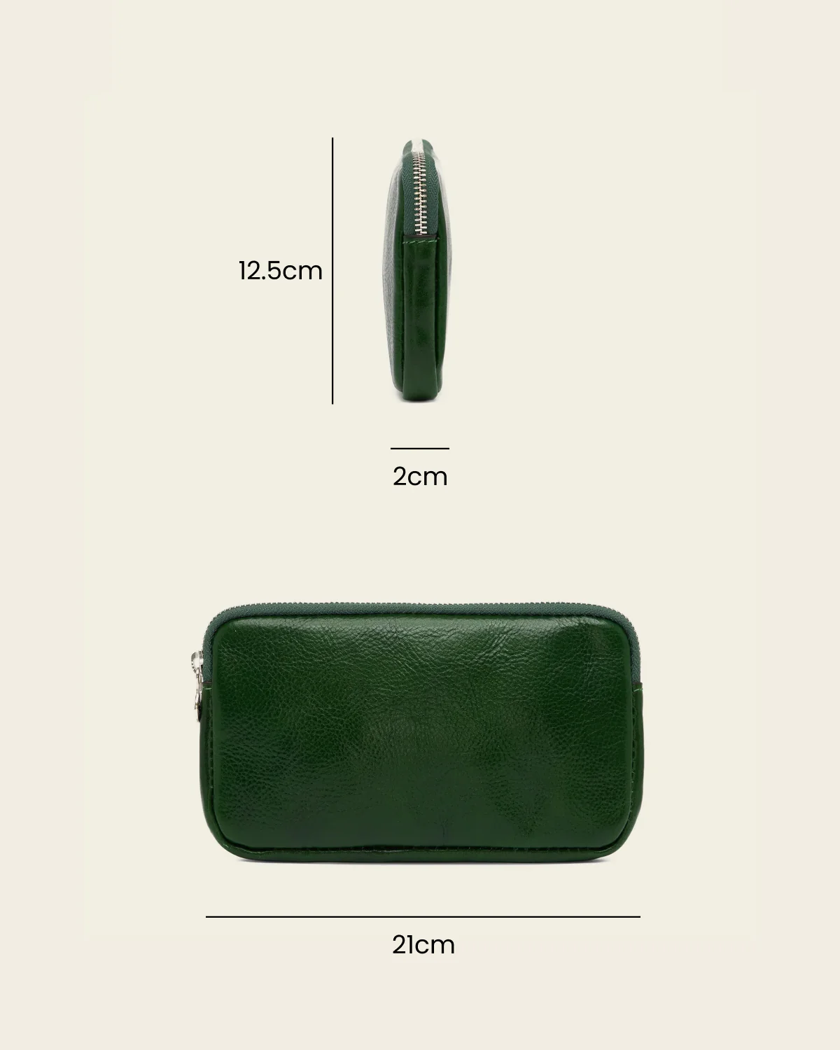 Forma5 Forest - Leather Zip Organiser - Image 8