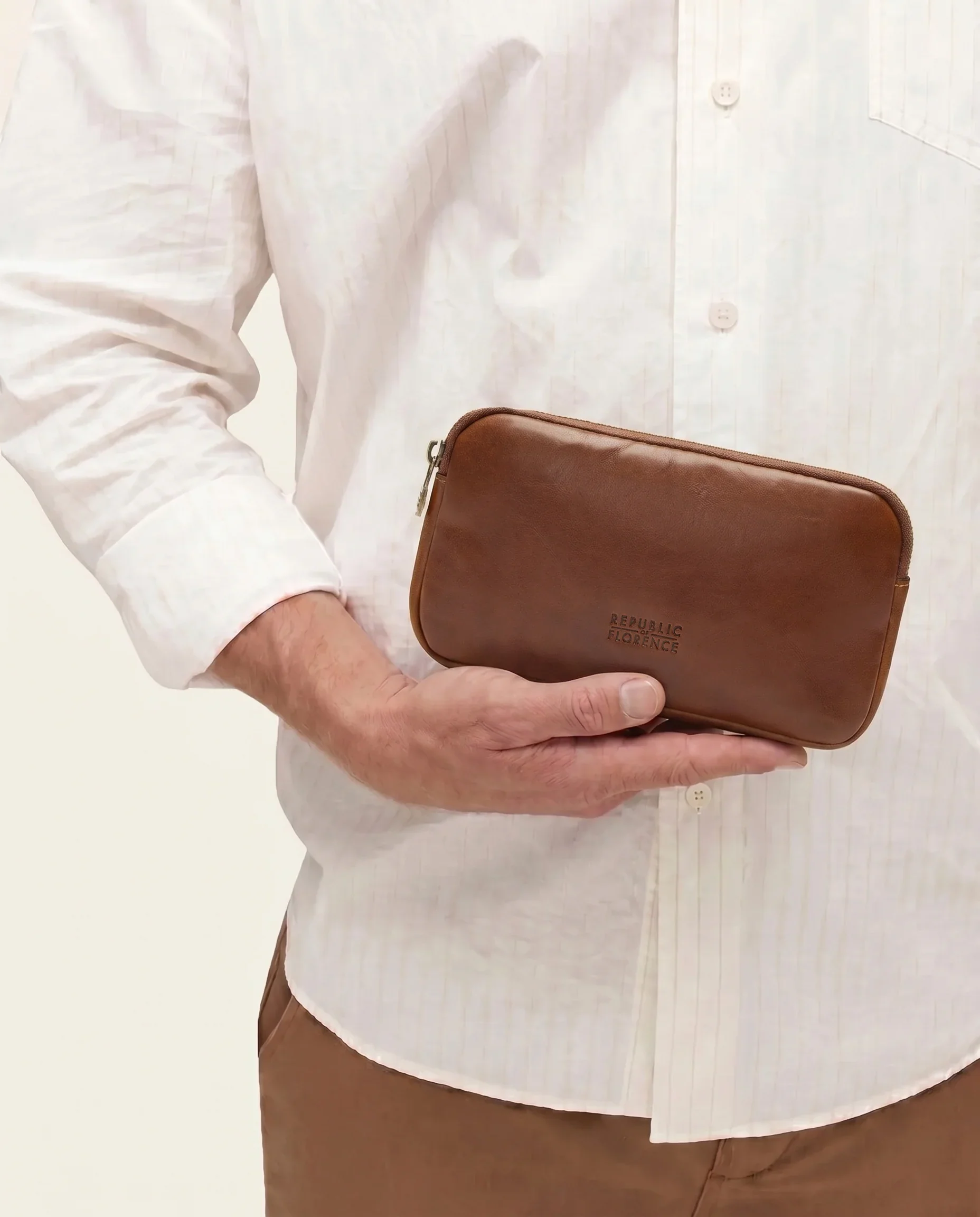 Forma5 Earth - Leather Zip Organiser - Image 3
