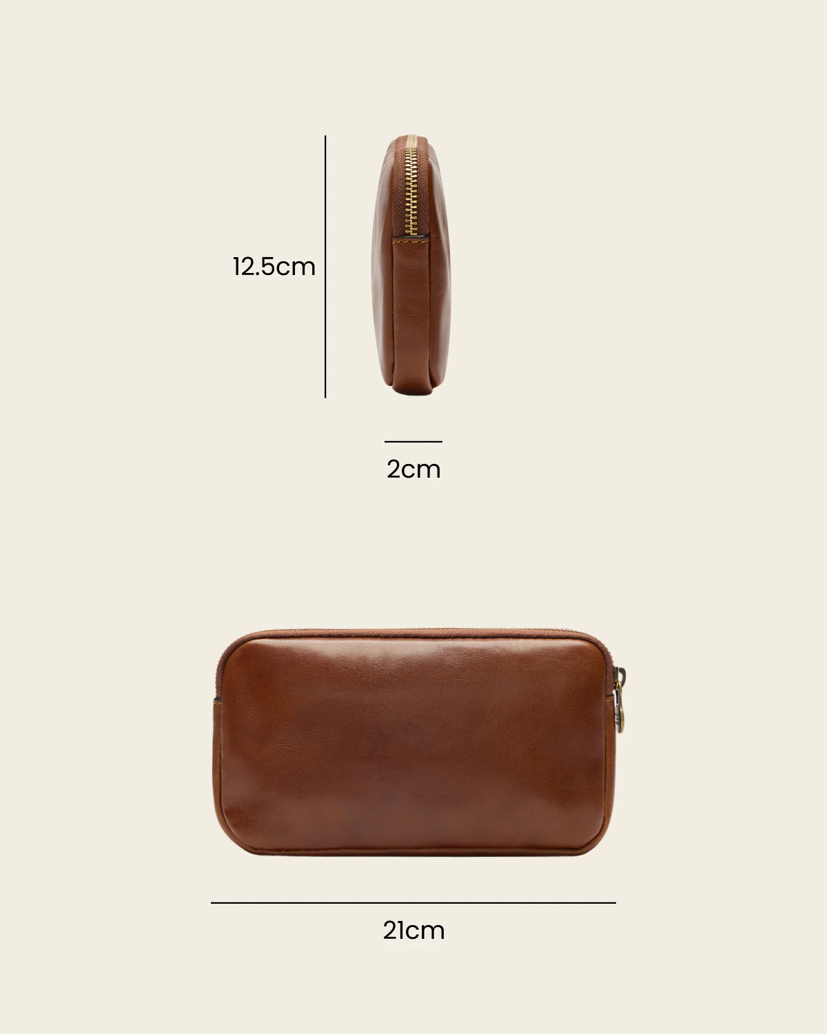 Forma5 Earth - Leather Zip Organiser - Image 7