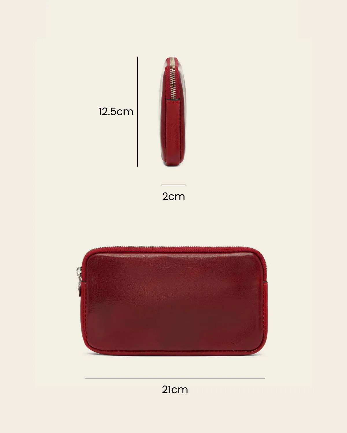 Forma5 Rosso - Leather Zip Organiser - Image 8