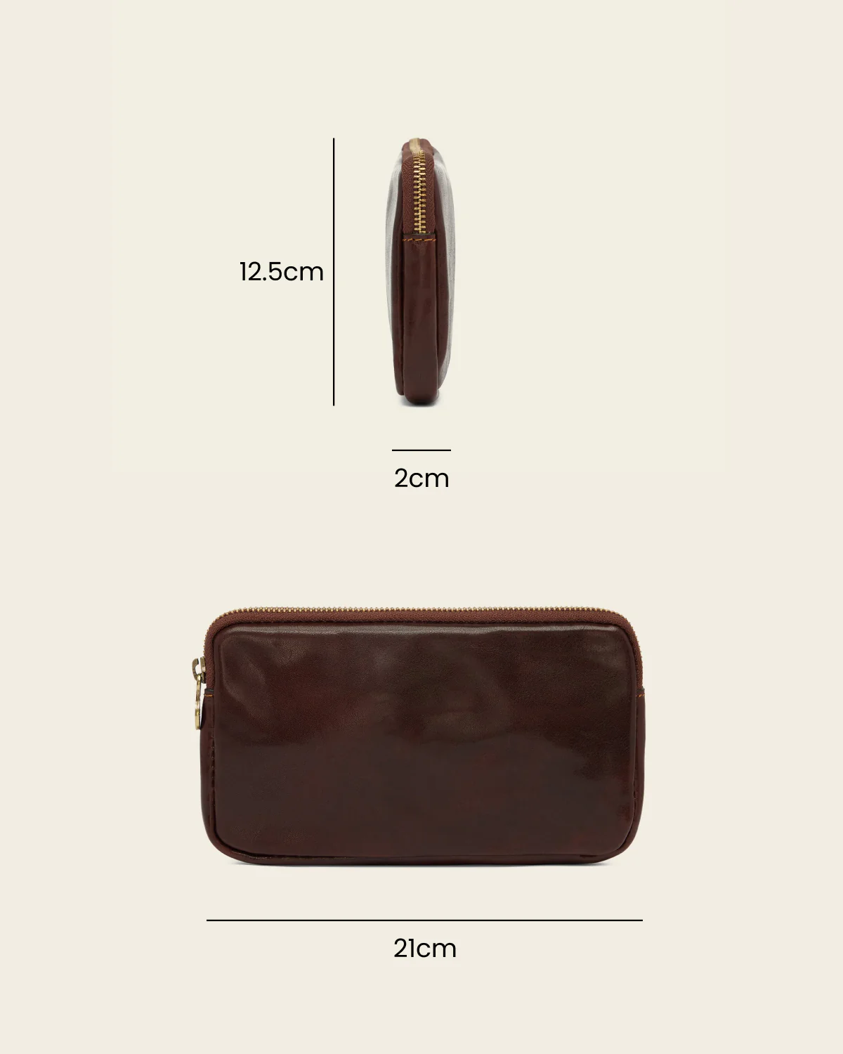 Forma5 Terra - Leather Zip Organiser - Image 8