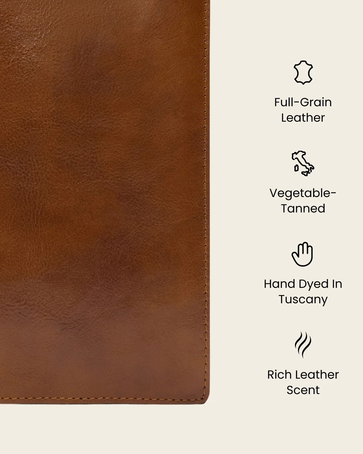 Journal A5 Honey - Leather Notebook - Image 8