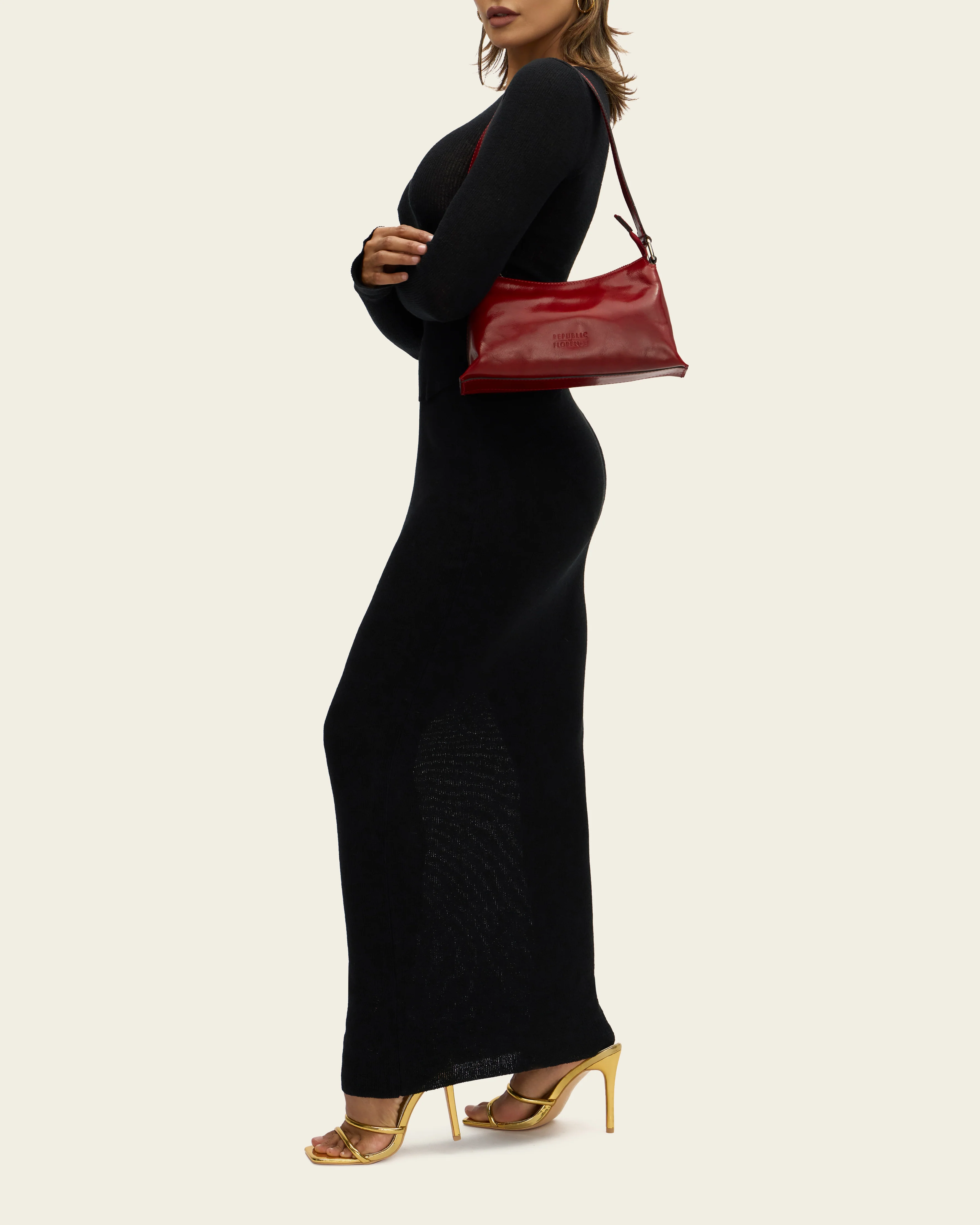 Laura Rosso - Leather Shoulder Bag - Image 3