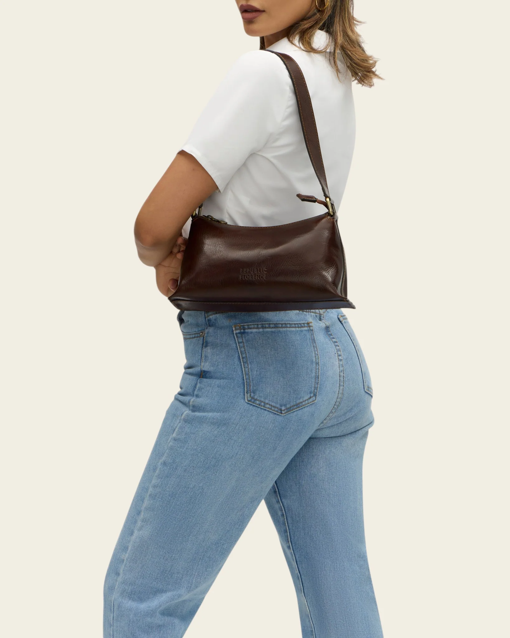 Laura Terra - Leather Shoulder Bag - Image 3