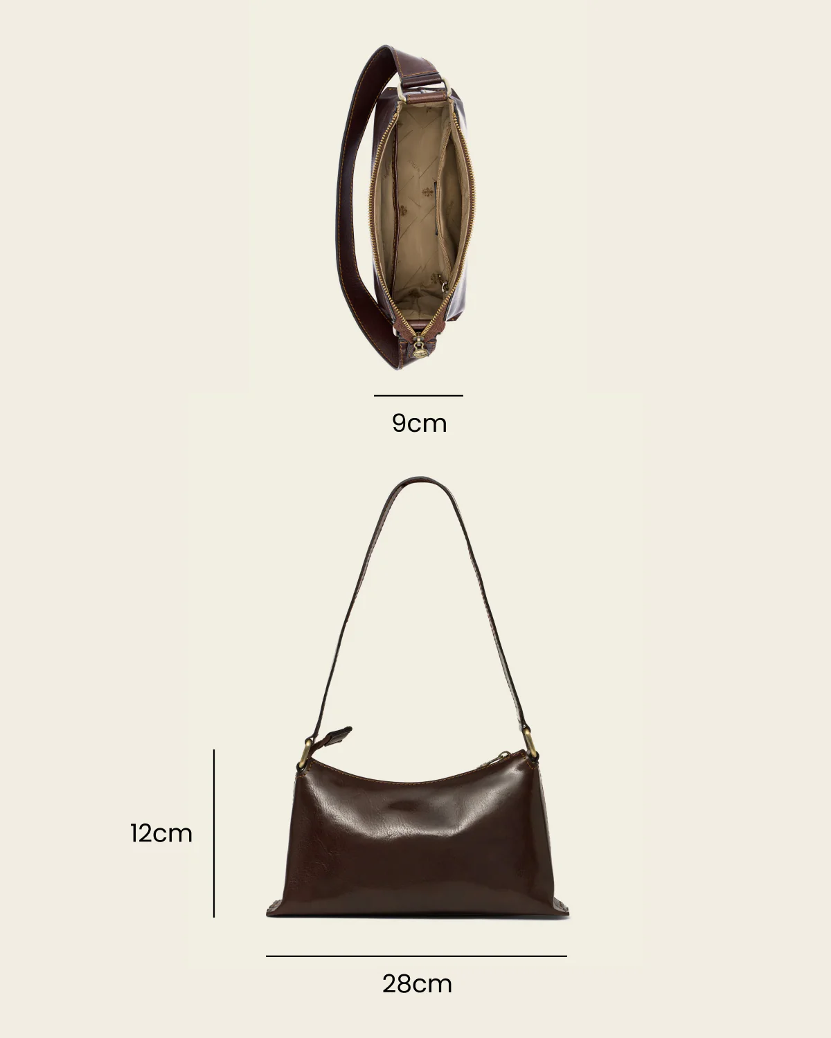 Laura Terra - Leather Shoulder Bag - Image 7