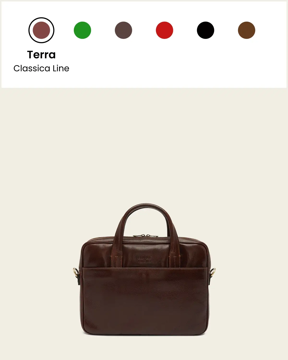 London Espresso - 14" Leather Briefcase - Image 9