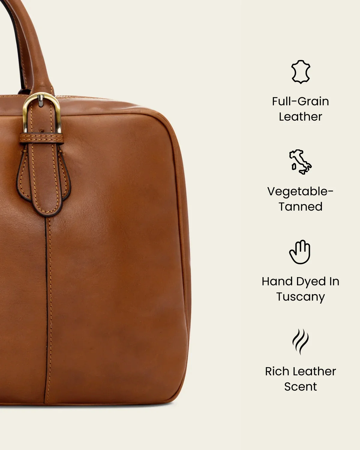 Madrid Burned - 16" Leather Briefcase - Image 7