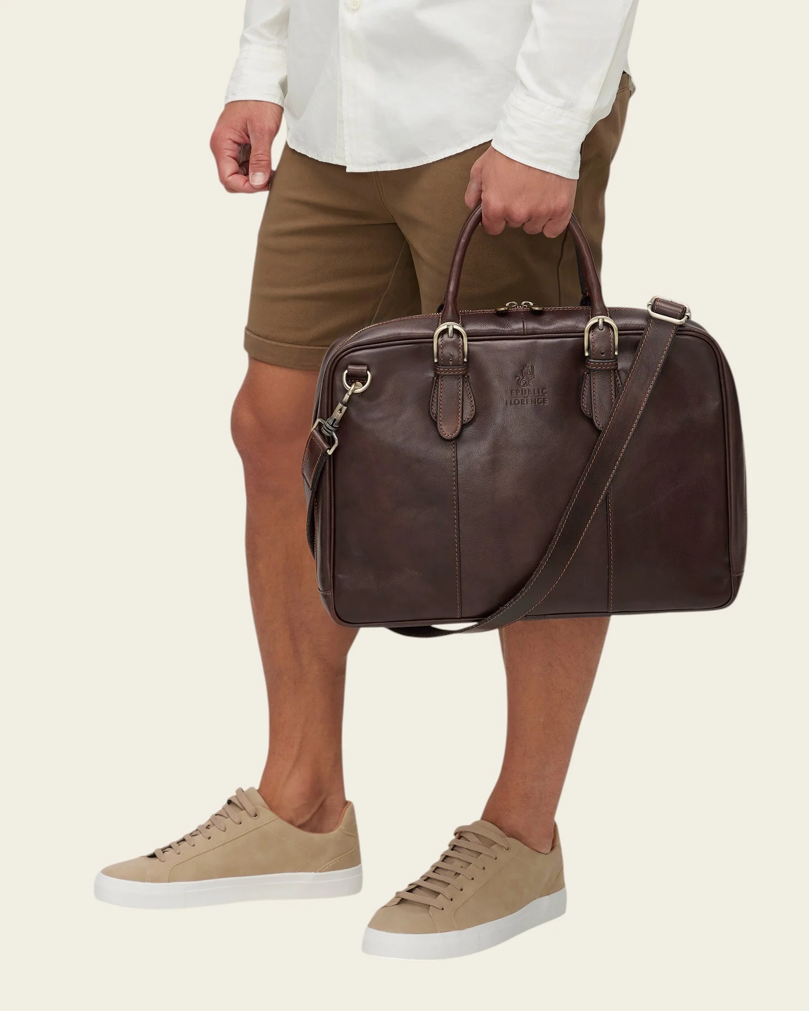 Madrid Espresso - 16" Leather Briefcase - Image 3