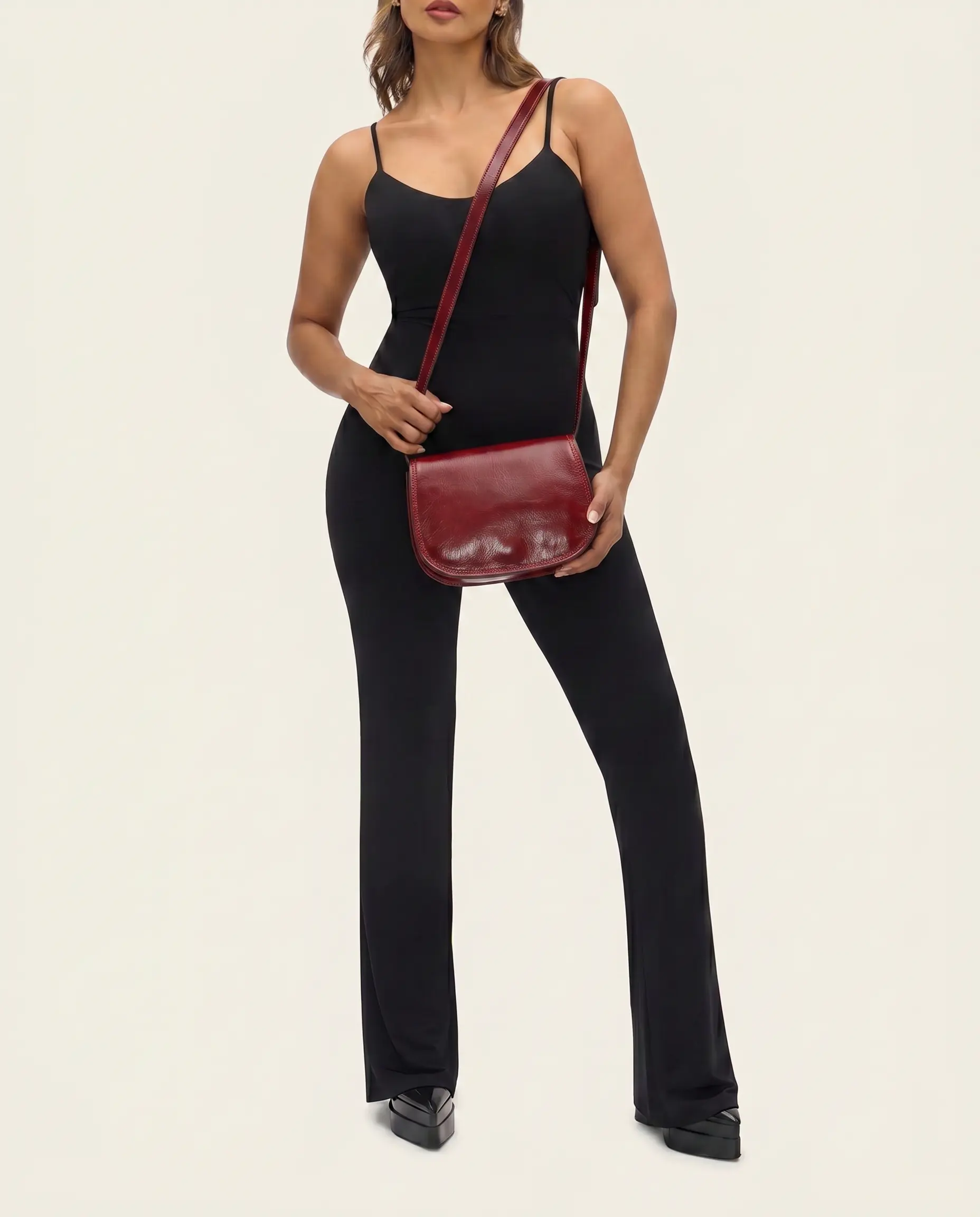 Mia Rosso - Leather Crossbody Bag - Image 7