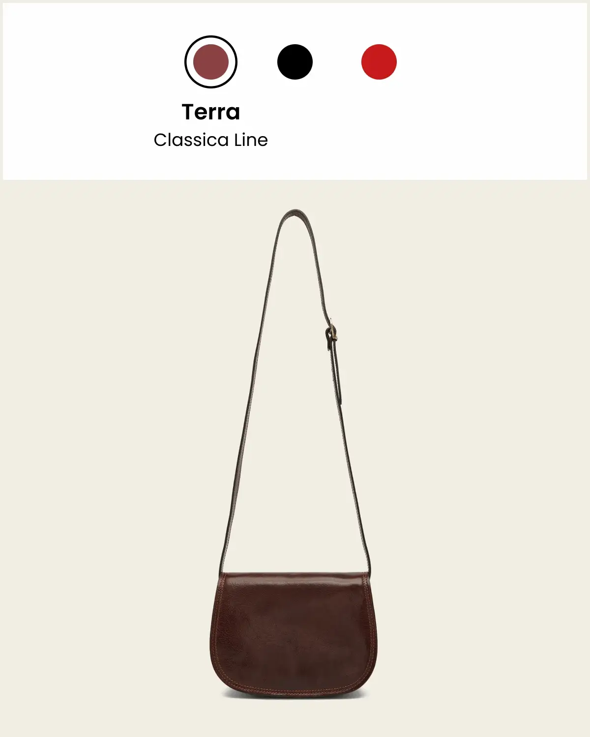 Mia Jet - Leather Crossbody Bag - Image 10