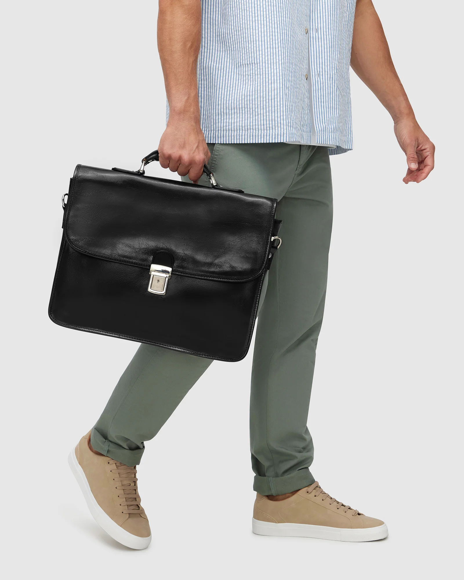 Milan Jet - Leather Work Briefcase - Image 3