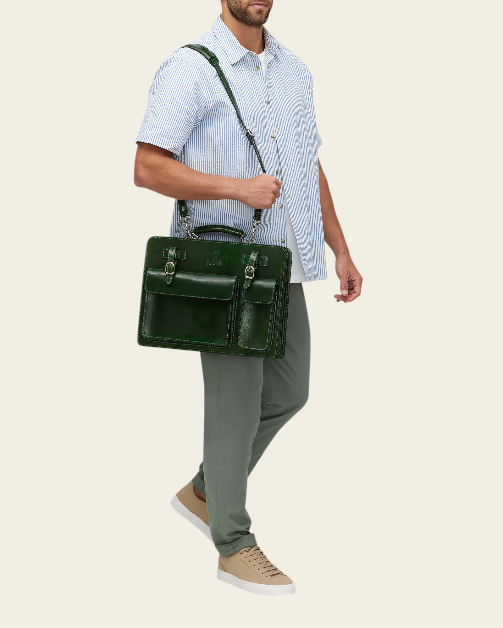Munich Forest - 16" Double Compartment Briefcase - Image 9