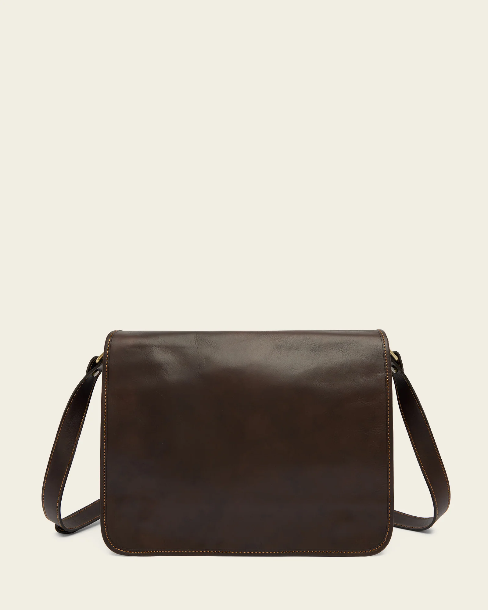 Nero Espresso - 15" Leather Messenger Bag