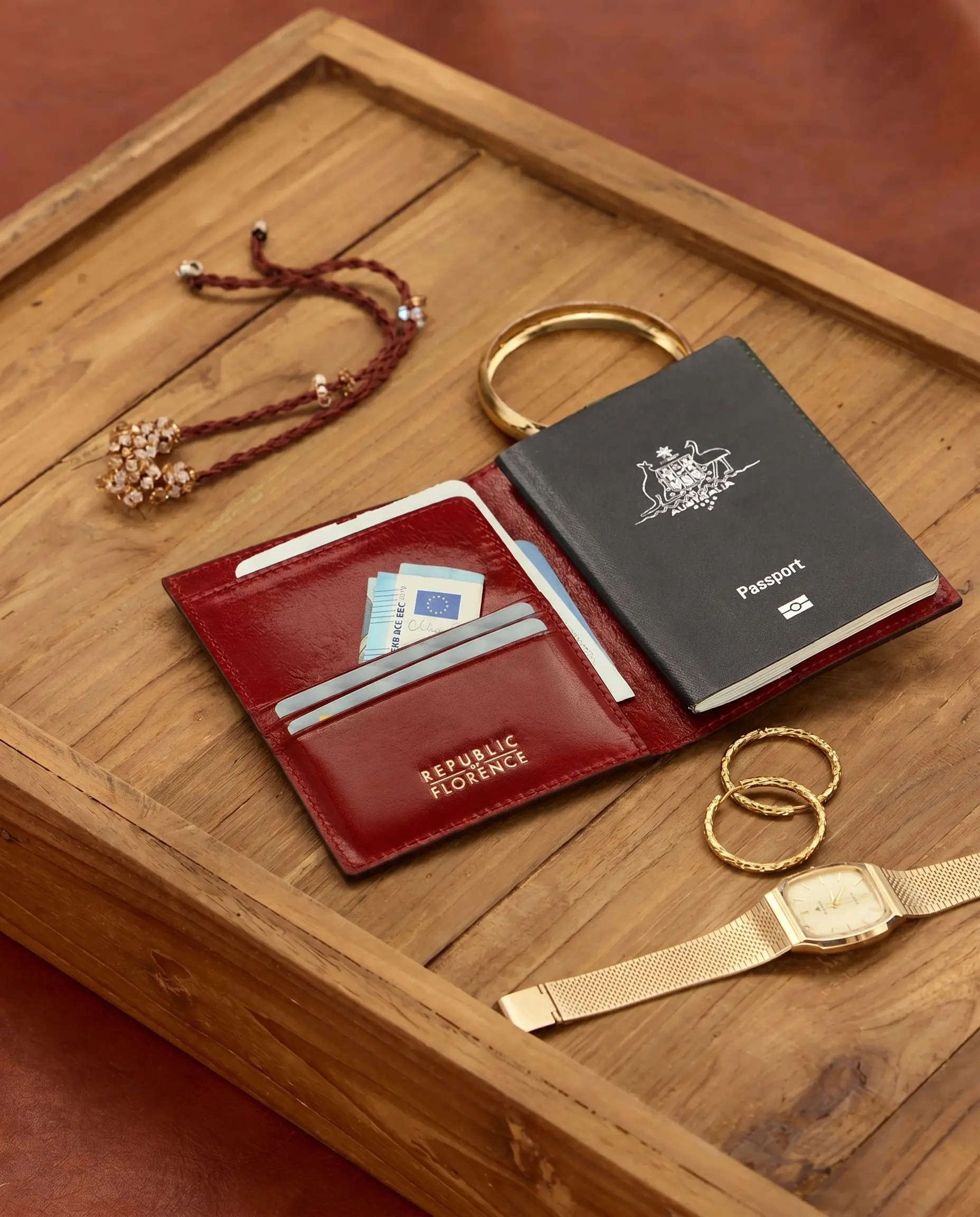 Passport Rosso - Leather Passport Cover - Image 3