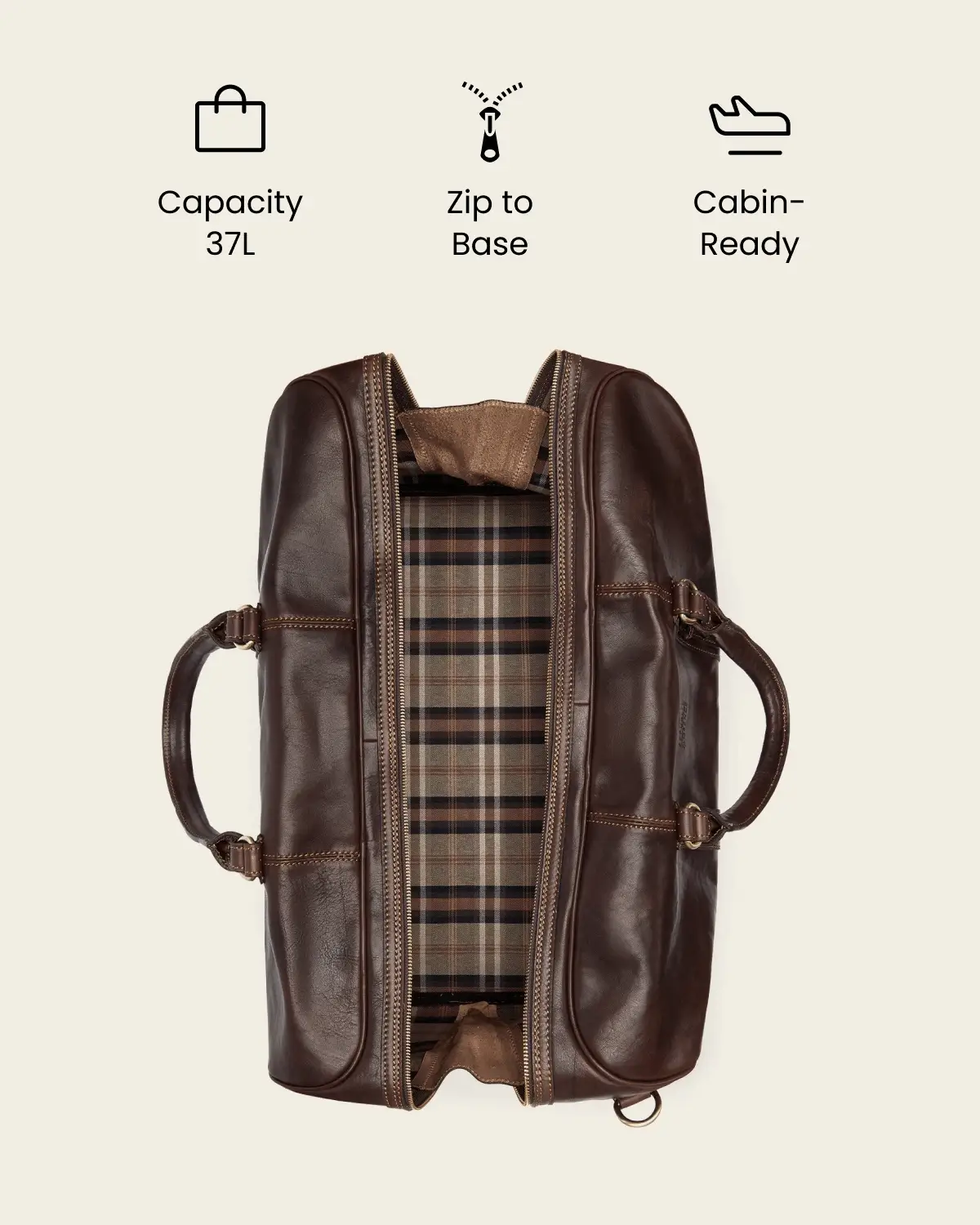 Polo Medium Espresso - Leather Weekender - Image 2