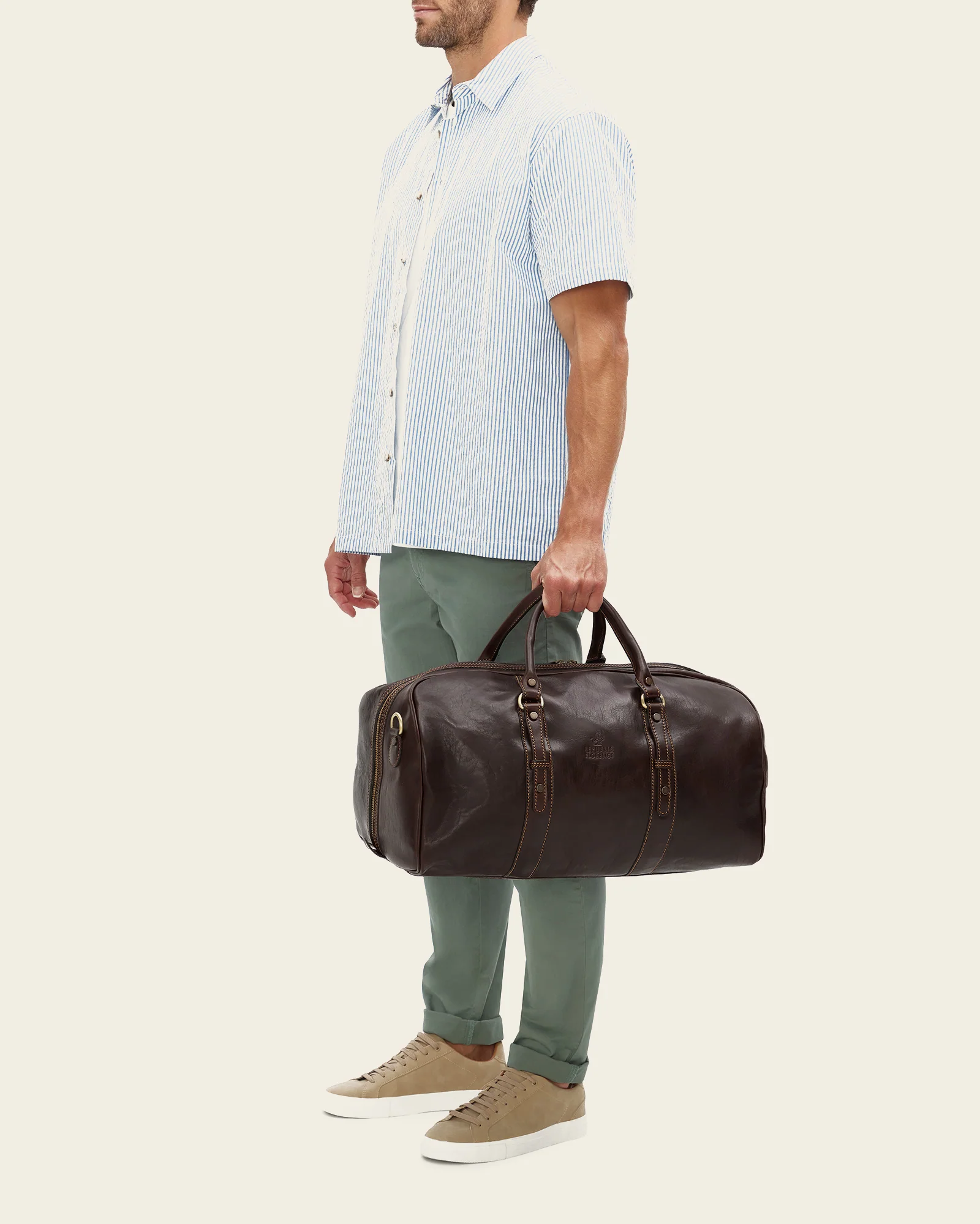 Polo Medium Espresso - Leather Weekender - Image 3