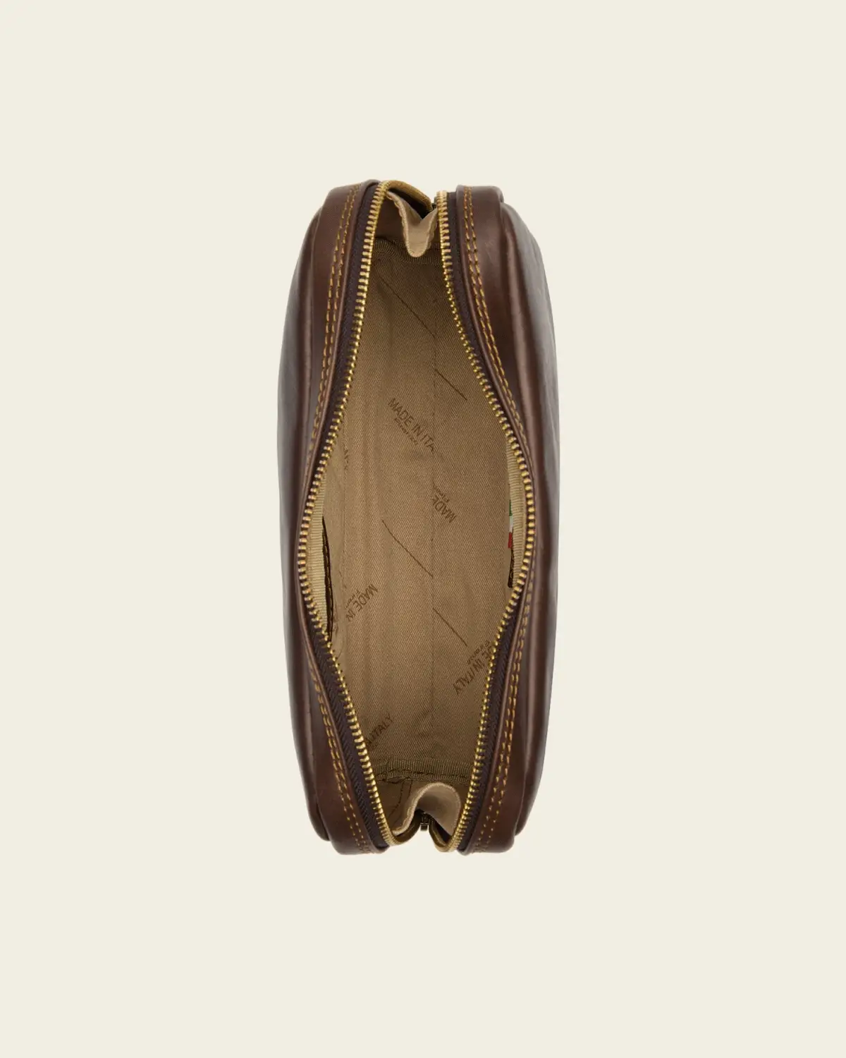 Primo Espresso - Leather Toiletry Bag - Image 2