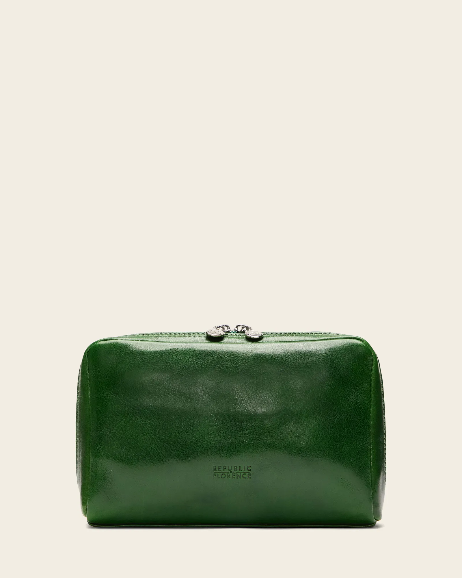 Primo Forest - Leather Toiletry Bag