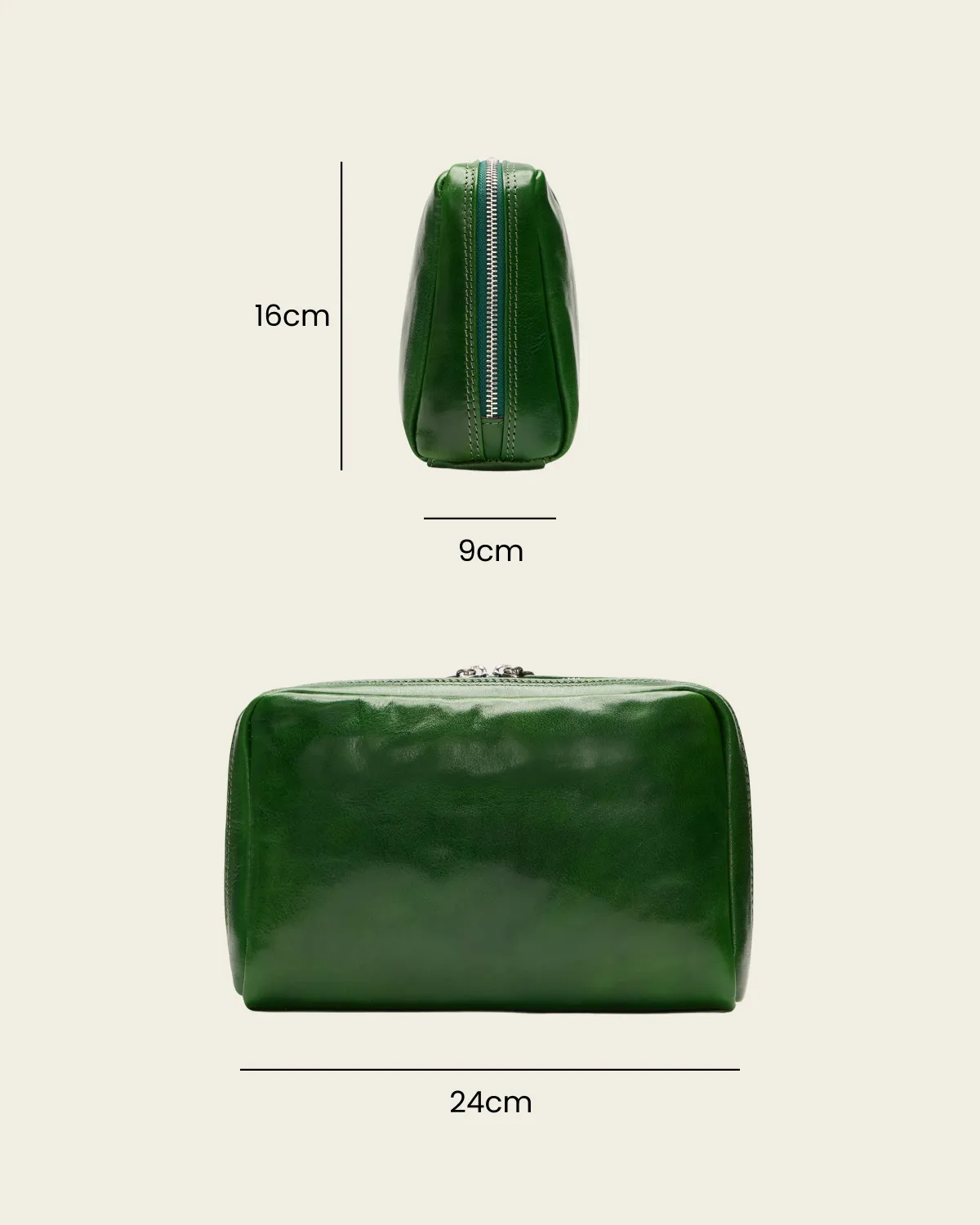 Primo Forest - Leather Toiletry Bag - Image 7
