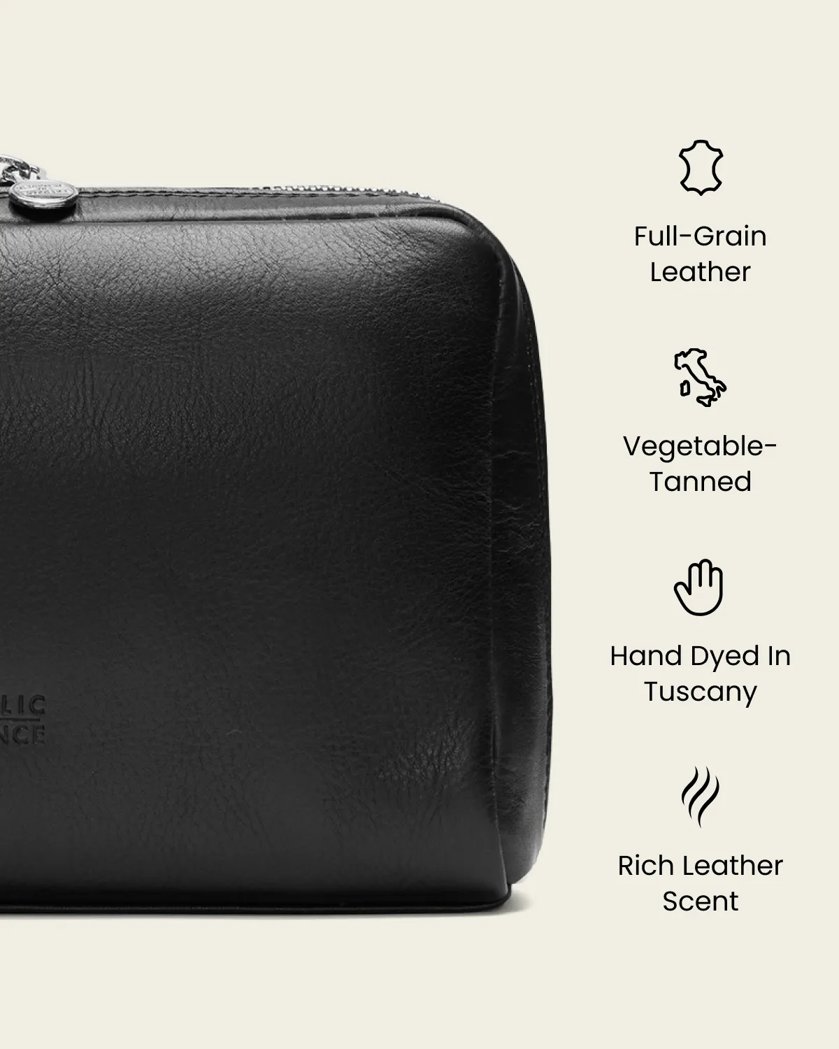 Primo Ink - Leather Toiletry Bag - Image 8