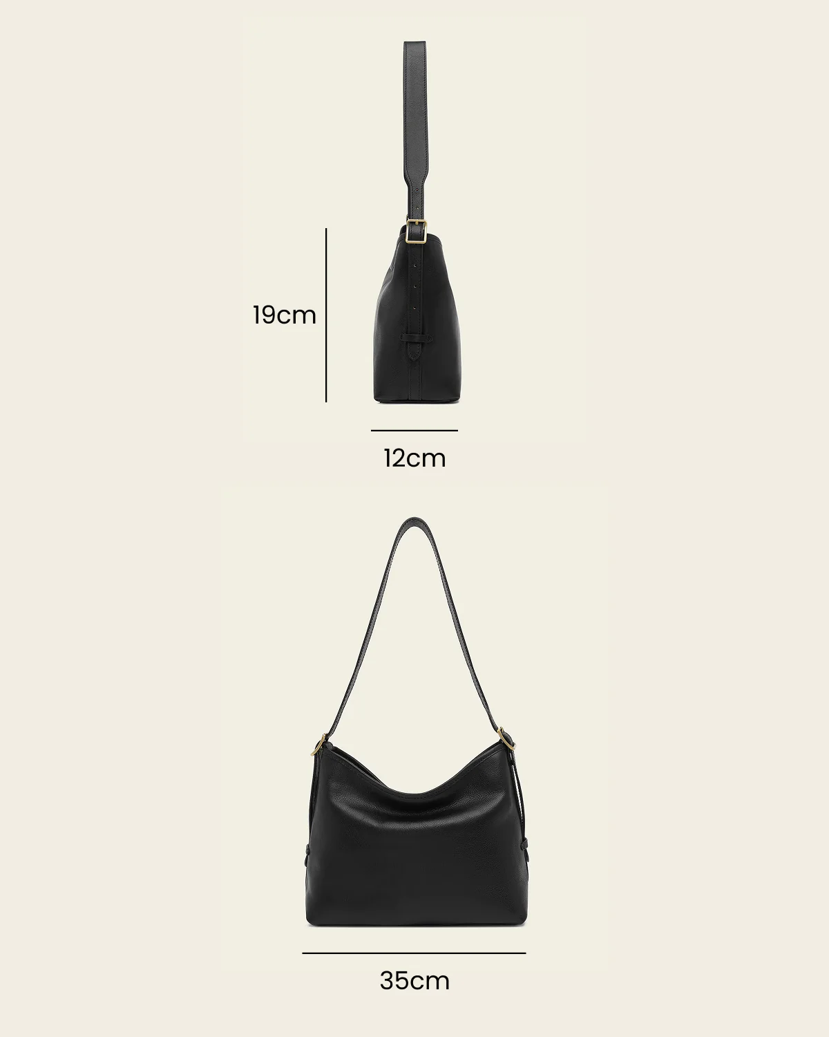 Sophia Ink - Leather Shoulder Bag - Image 7