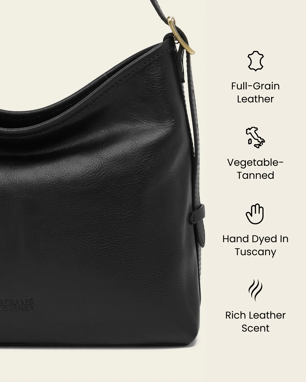 Sophia Ink - Leather Shoulder Bag - Image 8