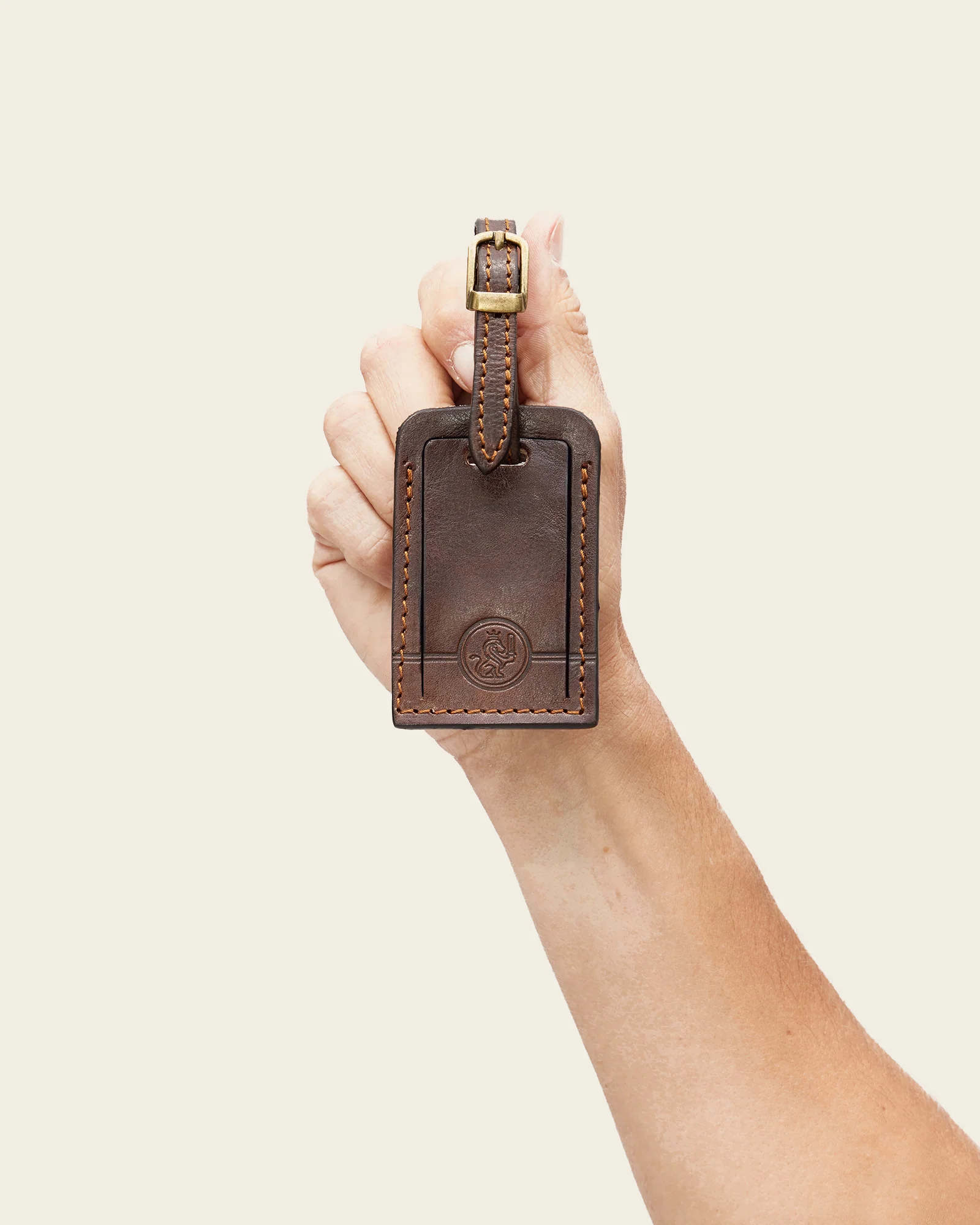Tag Espresso - Leather Travel Tag - Image 7