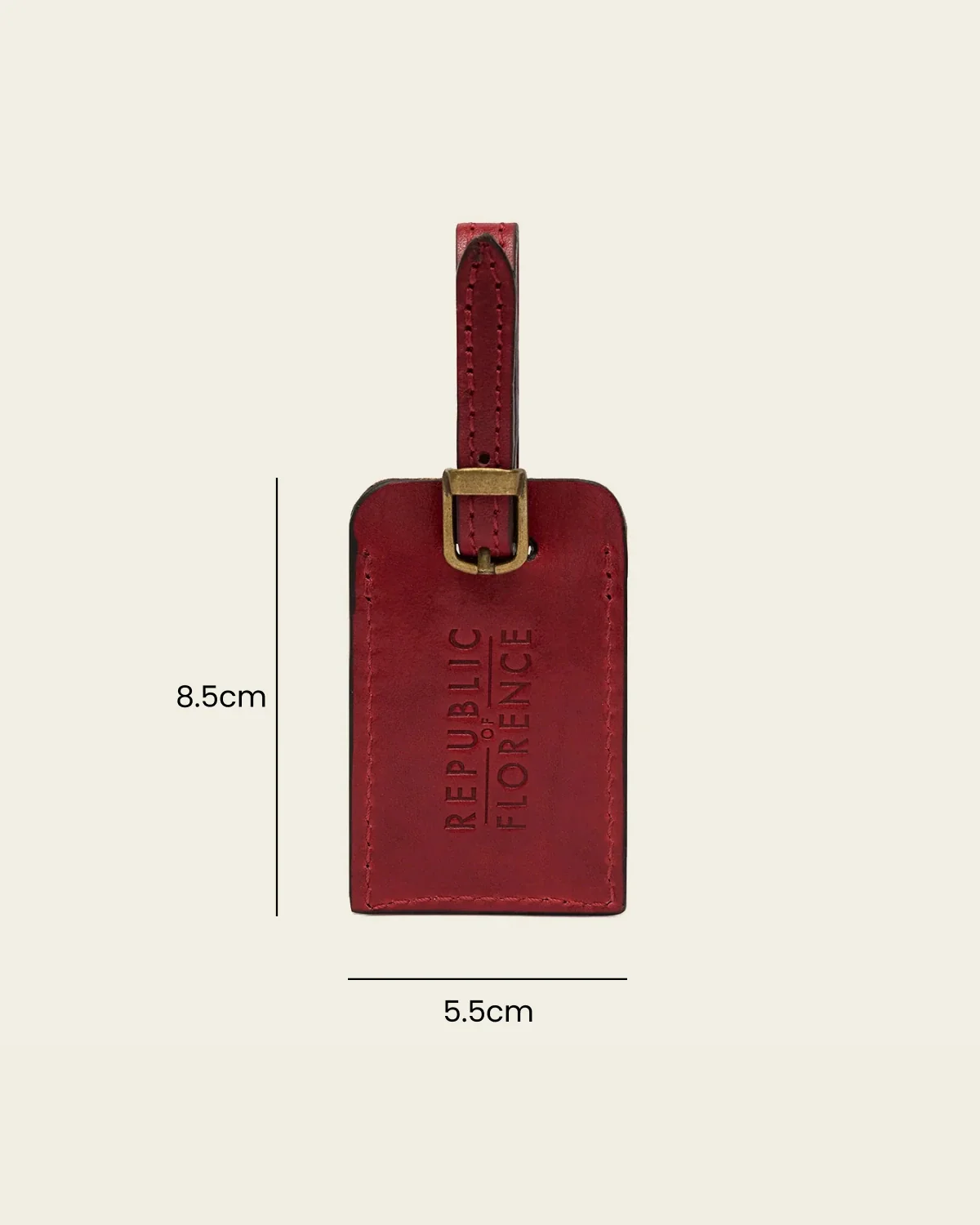 Tag Rosso - Leather Travel Tag - Image 8