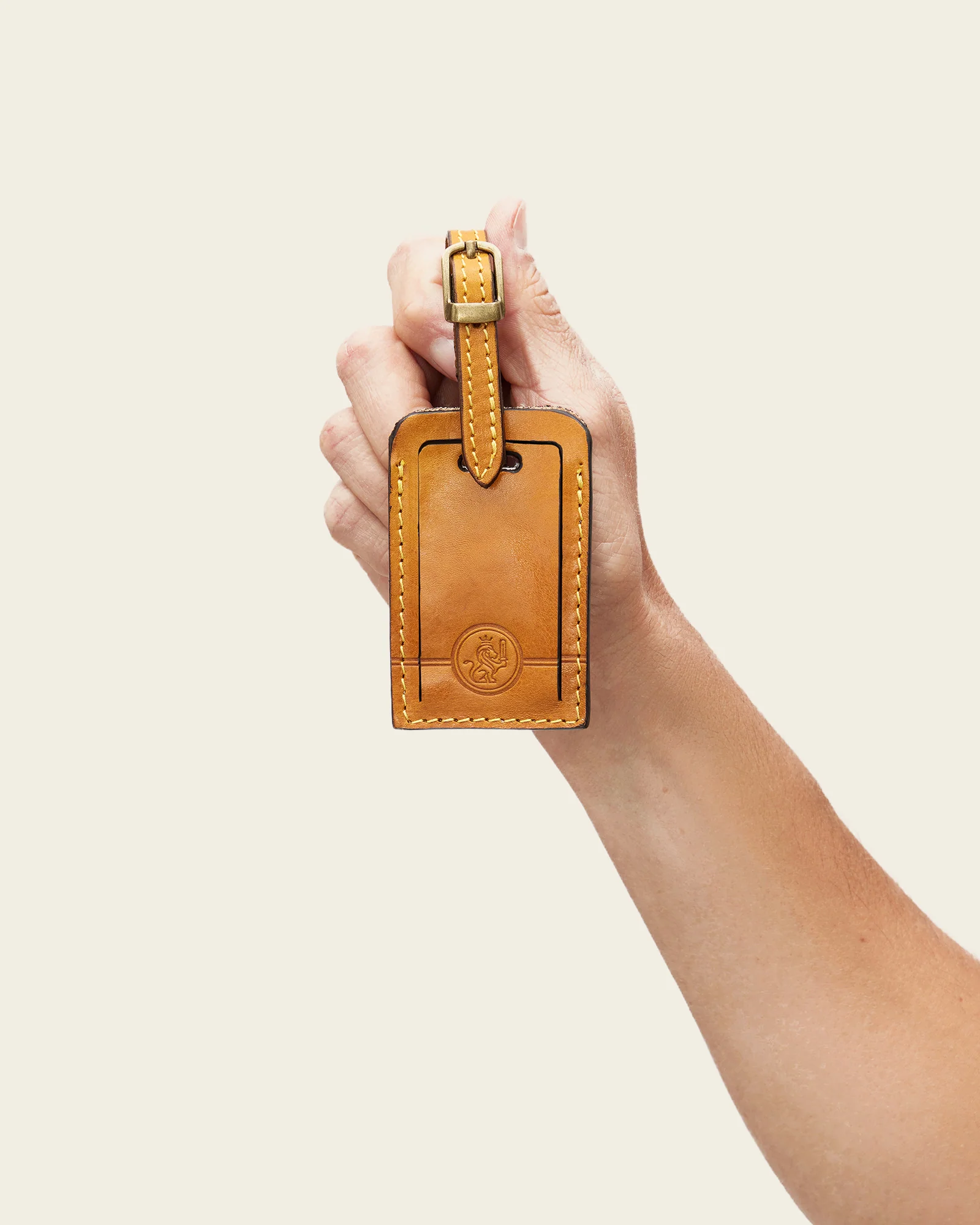 Tag Saffron - Leather Travel Tag - Image 7